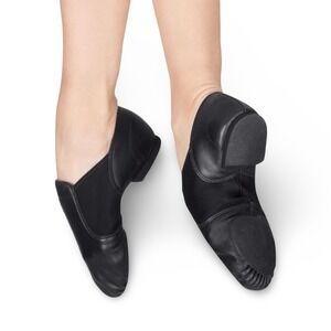 Capezio Adult E-Series Slip On Jazz Shoes Size 11.5W Leather Uppers Dance Dancer